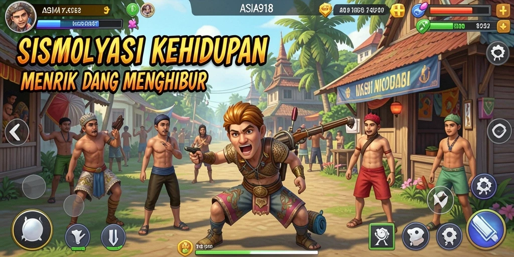 Gameplay menyenangkan dalam ASIA918, penuh simulasi interaktif.