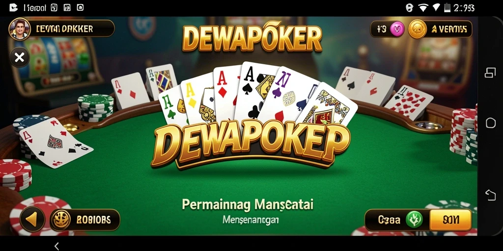 Tampilan gameplay DEWAPOKER yang seru dan menghibur.