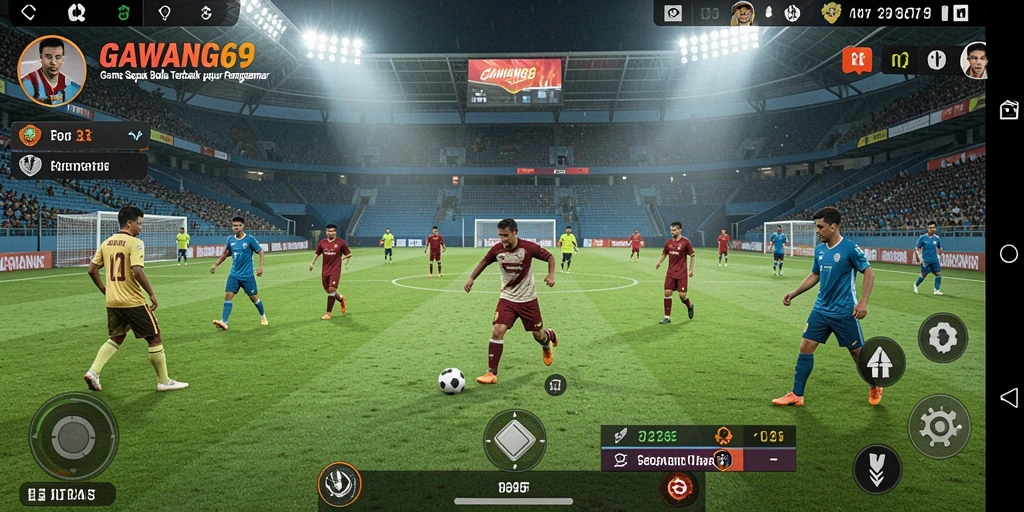 Tampilan gameplay GAWANG69 dengan pertarungan seru di lapangan.