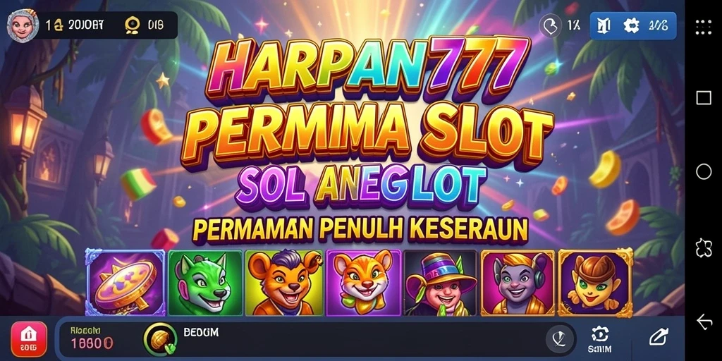 Screenshot utama HARAPAN777 menampilkan gameplay Slot yang mengasyikkan.