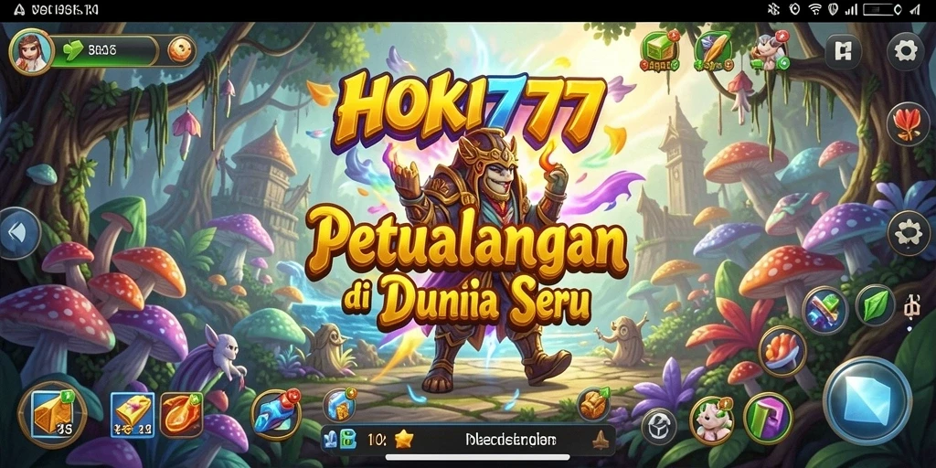 Screenshot menunjukkan aksi seru dalam petualangan HOKI777.