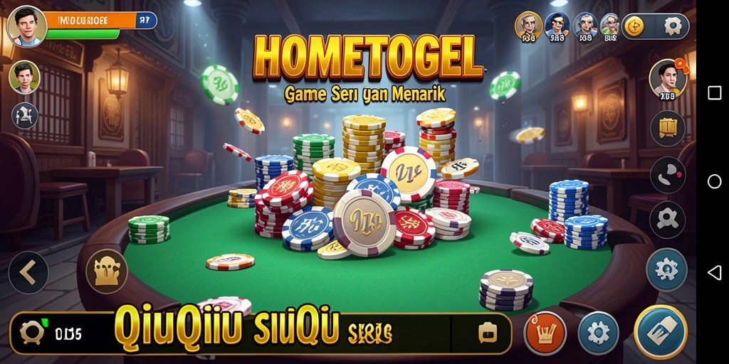 Tampilan gameplay seru QiuQiu di HOMETOGEL.