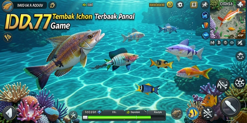 Tampilan screenshot gameplay menampilkan aksi Tembak Ikan yang seru.