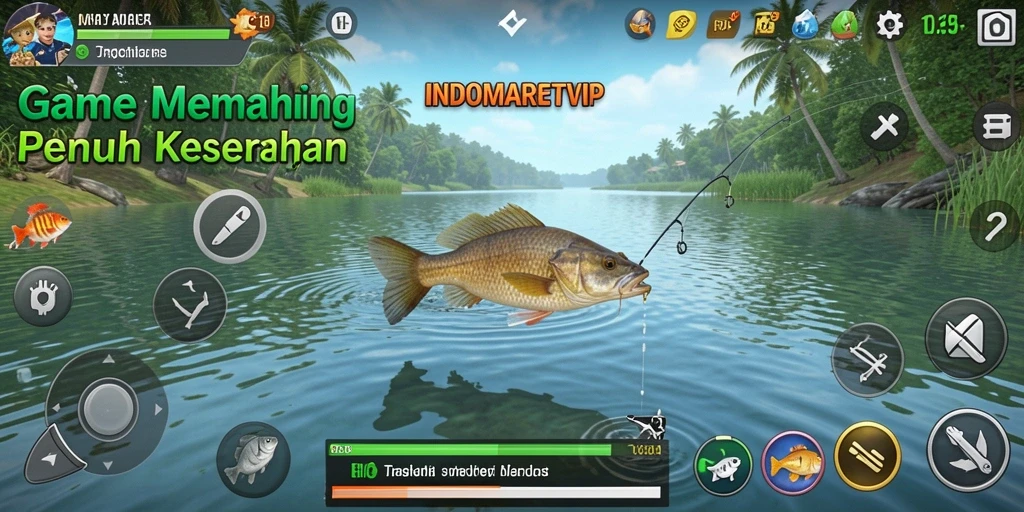 Tangkapan ikan yang spektakuler dalam gameplay INDOMARETVIP.