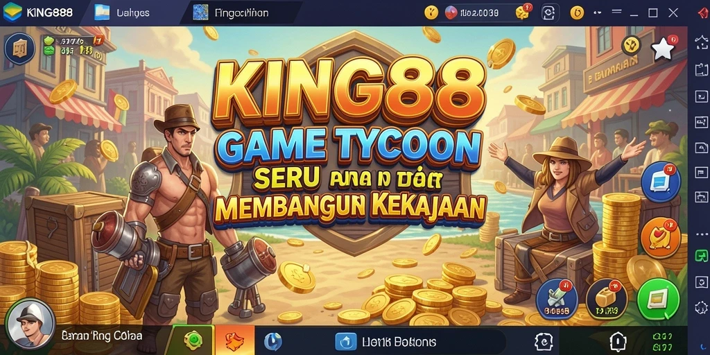 Tampilan gameplay KING88 yang menampilkan strategi bisnis yang menarik.