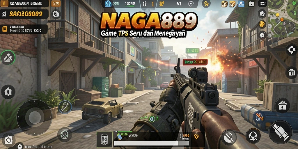 Screenshot gameplay NAGA889 menampilkan aksi tembak-menembak yang mendebarkan.