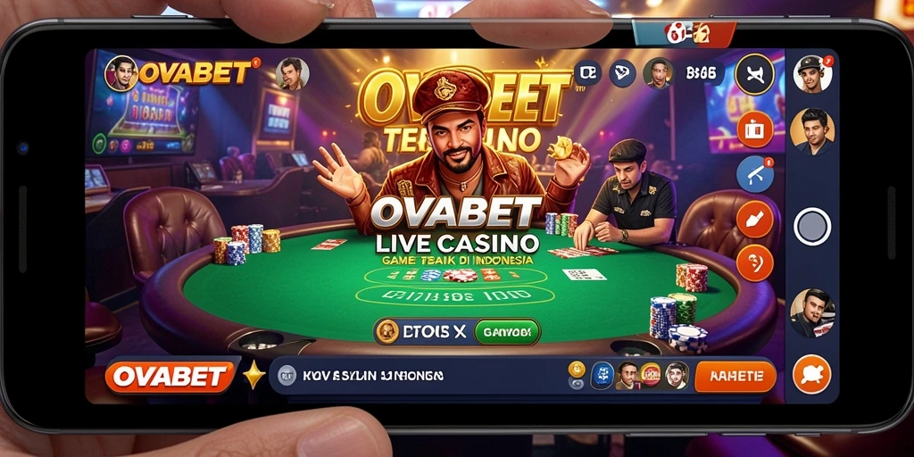 Tampilan menarik saat bermain live casino dengan dealer profesional.