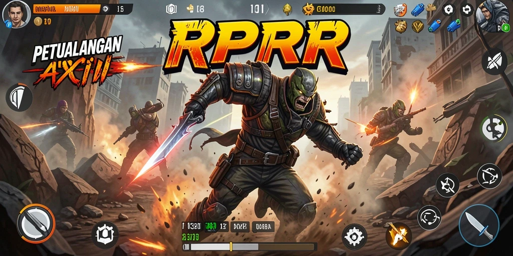 Tangkapan layar menunjukkan aksi seru dalam game RPRR.