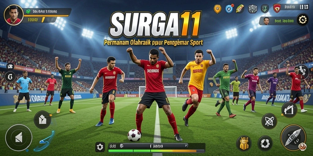 Tampilan grafis dan aksi mendebarkan dalam gameplay SURGA11.