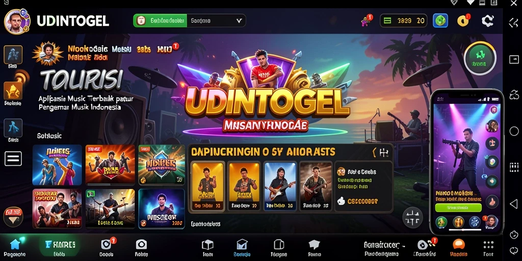 Screenshot gameplay UDINTOGEL menampilkan antarmuka interaktif dan fitur menarik.